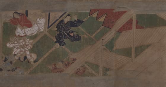 鶴の草紙（部分）　地頭の屋敷