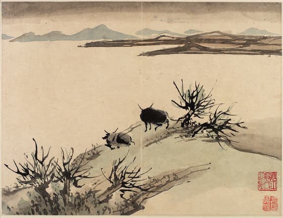 指頭画（十図の画冊より）