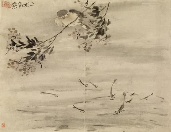 画冊のうち 観魚鳥
