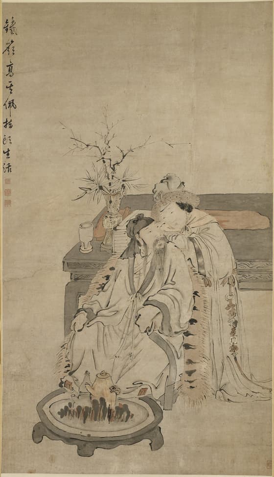 冬日美人図