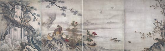四季花鳥図
