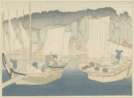 日本風景版画 第三集 東北の部　塩竈
