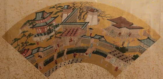 洛中洛外図扇面