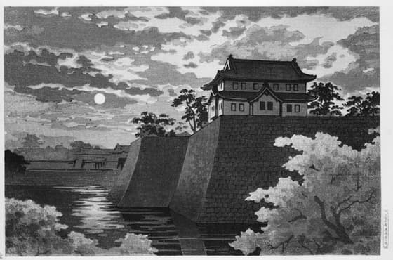 大阪城の月夜