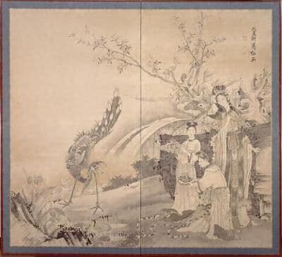 群仙図屏風