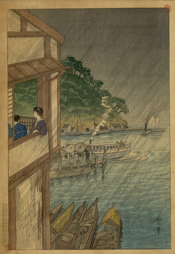 Port of Mihonoseki in Izumo