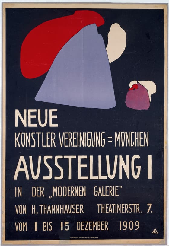 Poster for the First Exhibition of the Neue Künstlervereinigung München