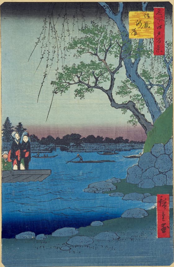 名所江戸百景 御厩河岸