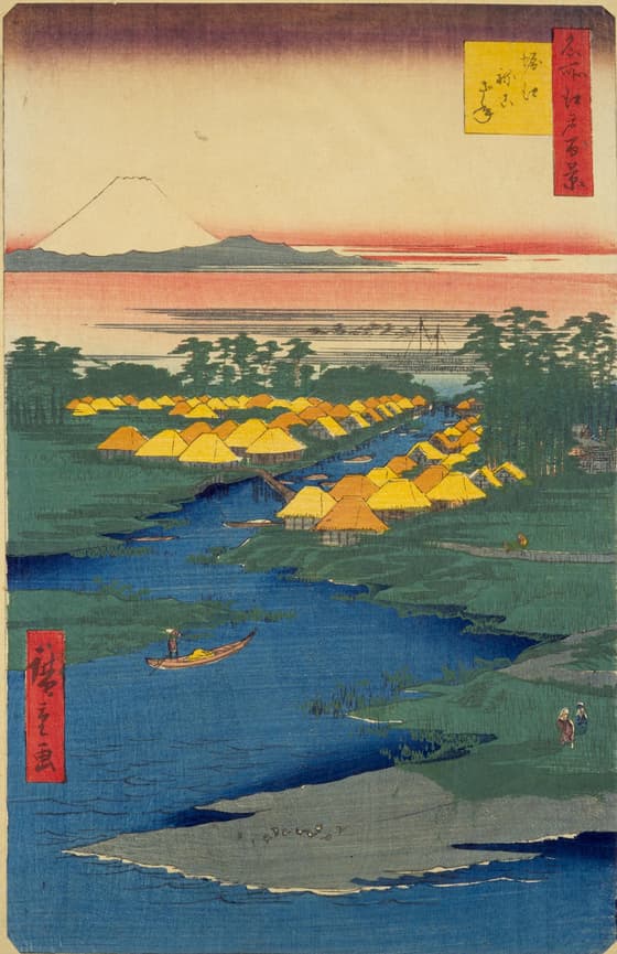 名所江戸百景 堀江ねこざね
