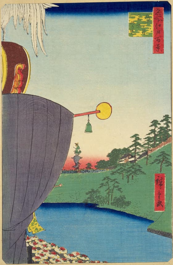 名所江戸百景 糀町一丁目山王祭ねり込