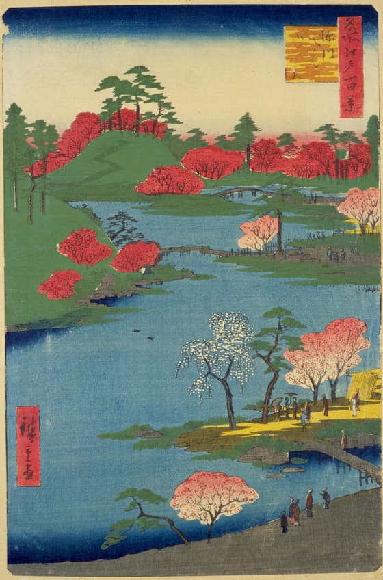 名所江戸百景 深川八まん山ひらき