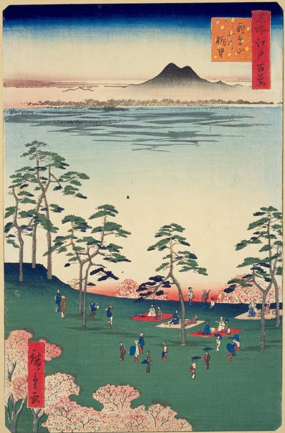 名所江戸百景 飛鳥山北の眺望