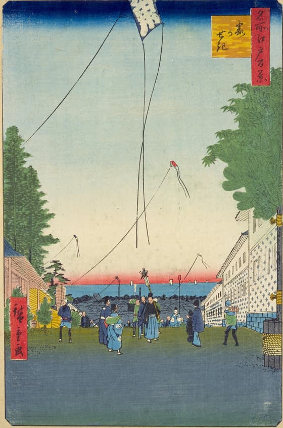 名所江戸百景 霞かせき