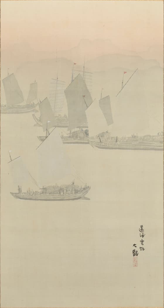 瀟湘八景（遠浦雲帆）